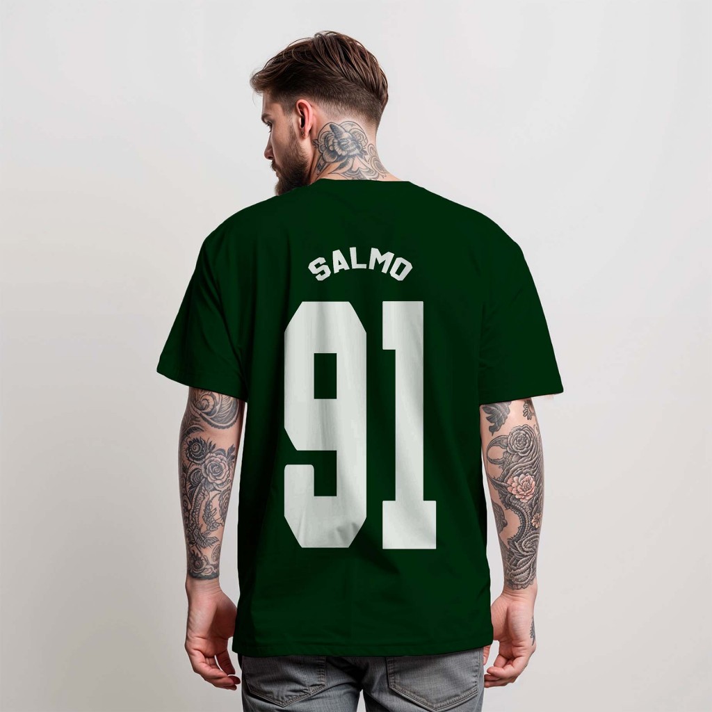 Camiseta T-Shirt Masculina Salmo 91 - Basketball Diverse Estilos Camisa Manfinity 100% Algodão Street Wear
