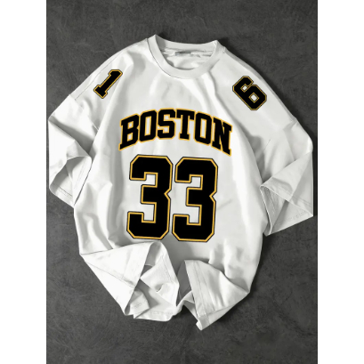 Camiseta Oversized 33 Estilo Basquete Academia Treino Camisa Casual