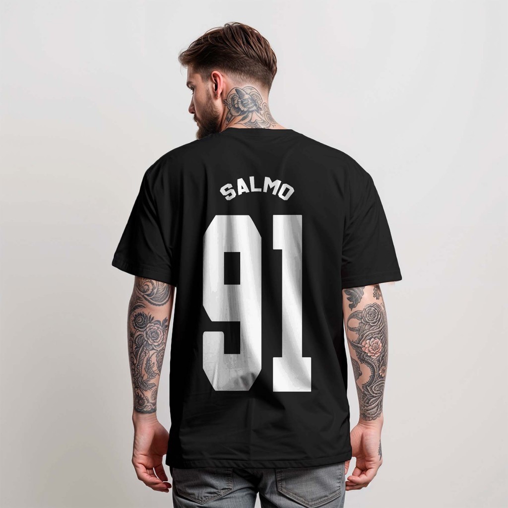 Camiseta T-Shirt Masculina Salmo 91 - Basketball Diverse Estilos Camisa Manfinity 100% Algodão Street Wear
