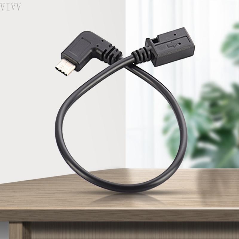 VIVV 90 Graus USB Tipo C Macho Para Mini Fêmea Cabo Conversor Adaptador De Laptop