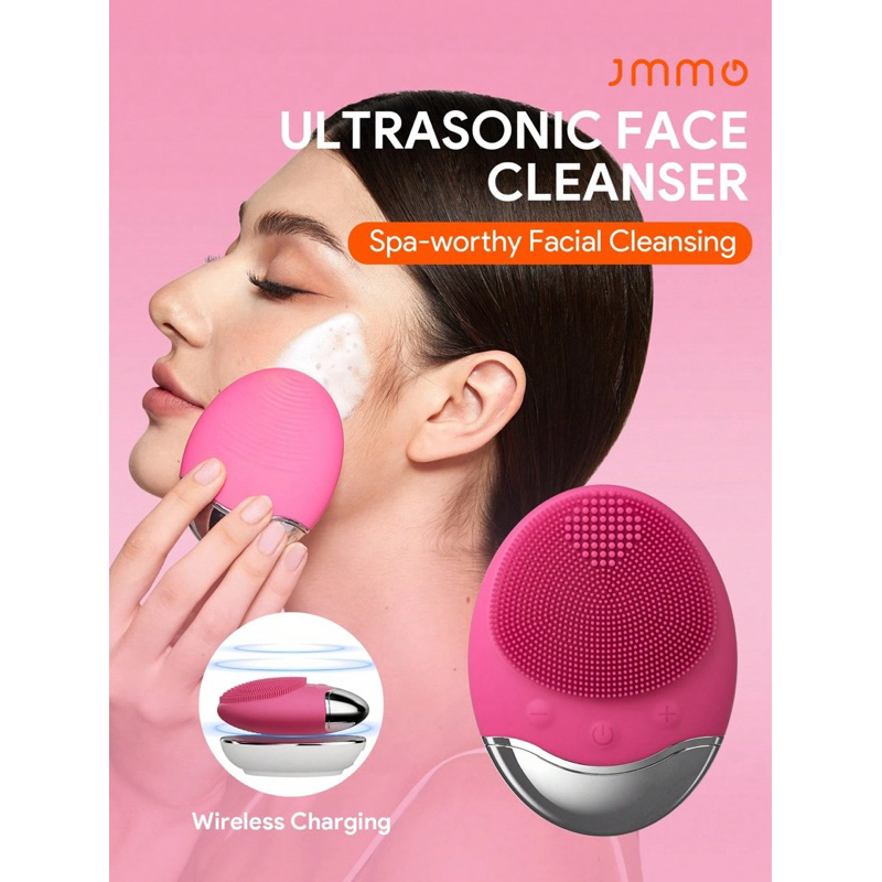 Massageador facial de silicone JMMO - Wireless Cleansing Instrument - PINK