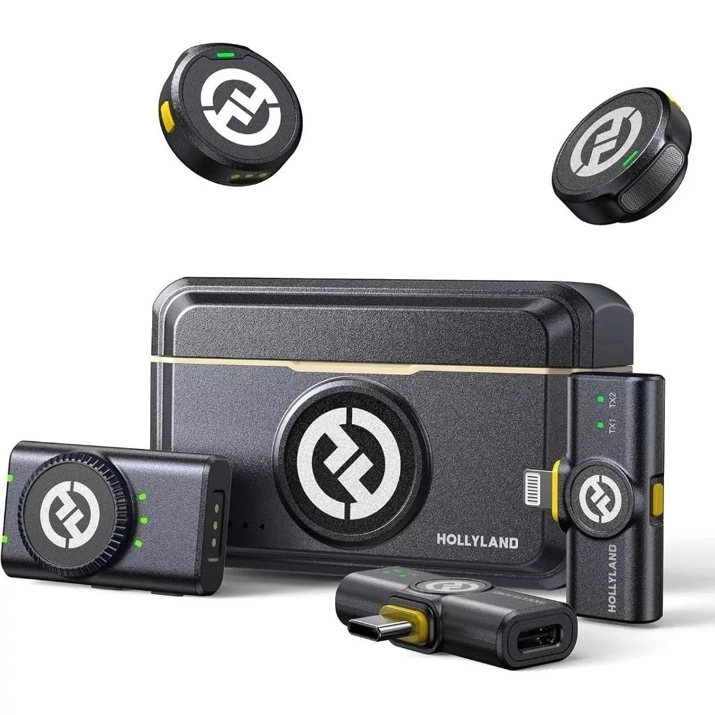 Microfone Hollyland Lark M2 Duo Combo Duplo Para 2 Pessoas USB C