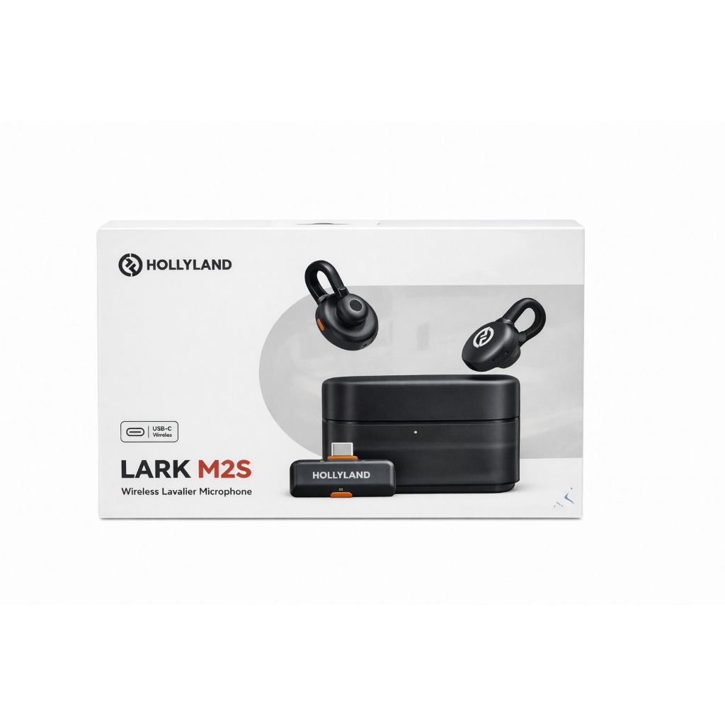 Microfone Hollyland Lark M2s Duo Usb-c Duplo P/ 2 Pessoas Co Preto