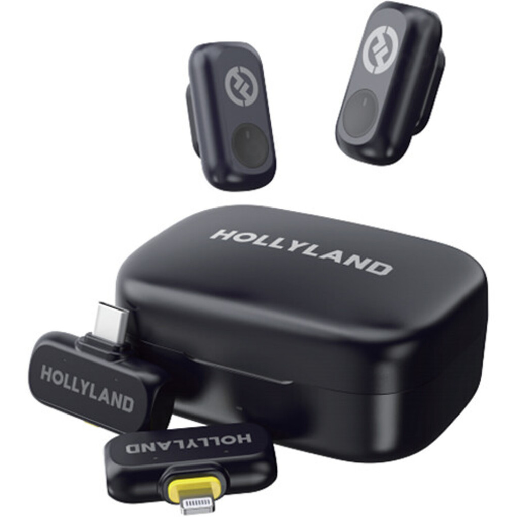 MICROFONE HOLLYLAND LARK A1 COMBO DUPLO P/ 2 PESSOAS SEM FIO