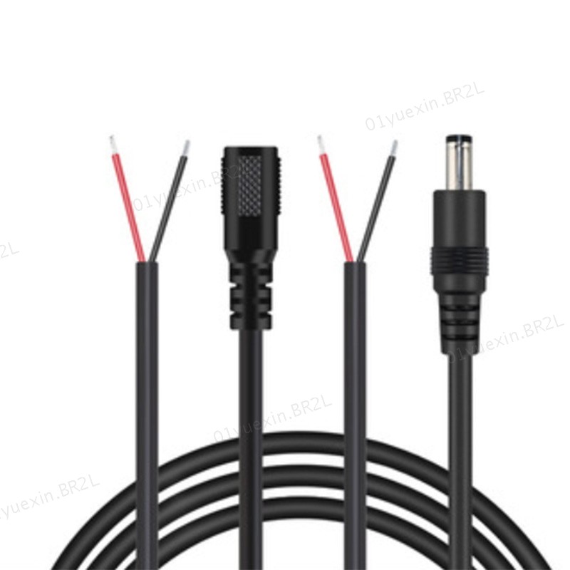 20AWG DC Power Pigtail Cabo Macho Fêmea Conector DIY Fio Plug Jack Adaptador 5.5x2.1mm BR2L