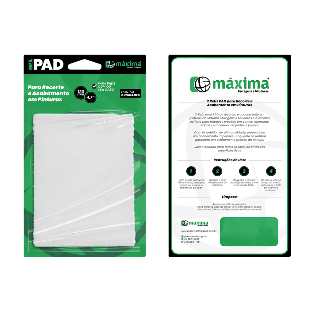 Refil Para Pad Recorte De Pintura Acabamento 360 Parede