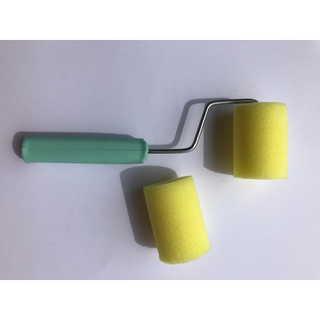 Rolo Pigmeu Acabamento 5cm Com Refil pintura artesanato