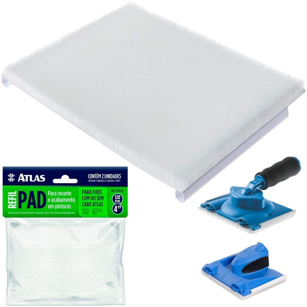 Refil de Pad Para Pintura Acabamento Recorte Cantos em Parede | Atlas