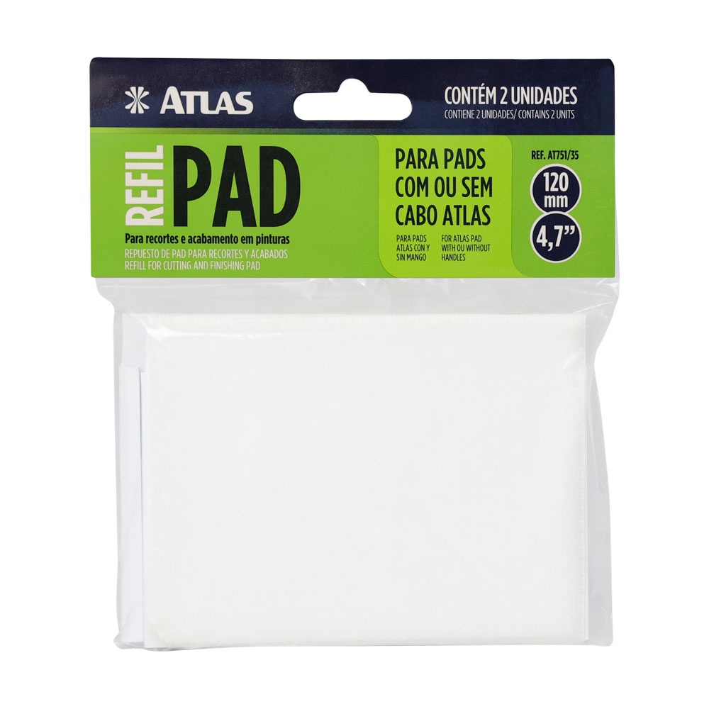Refil PAD Acabamento Recorte Pintura Profissional 2 un Atlas