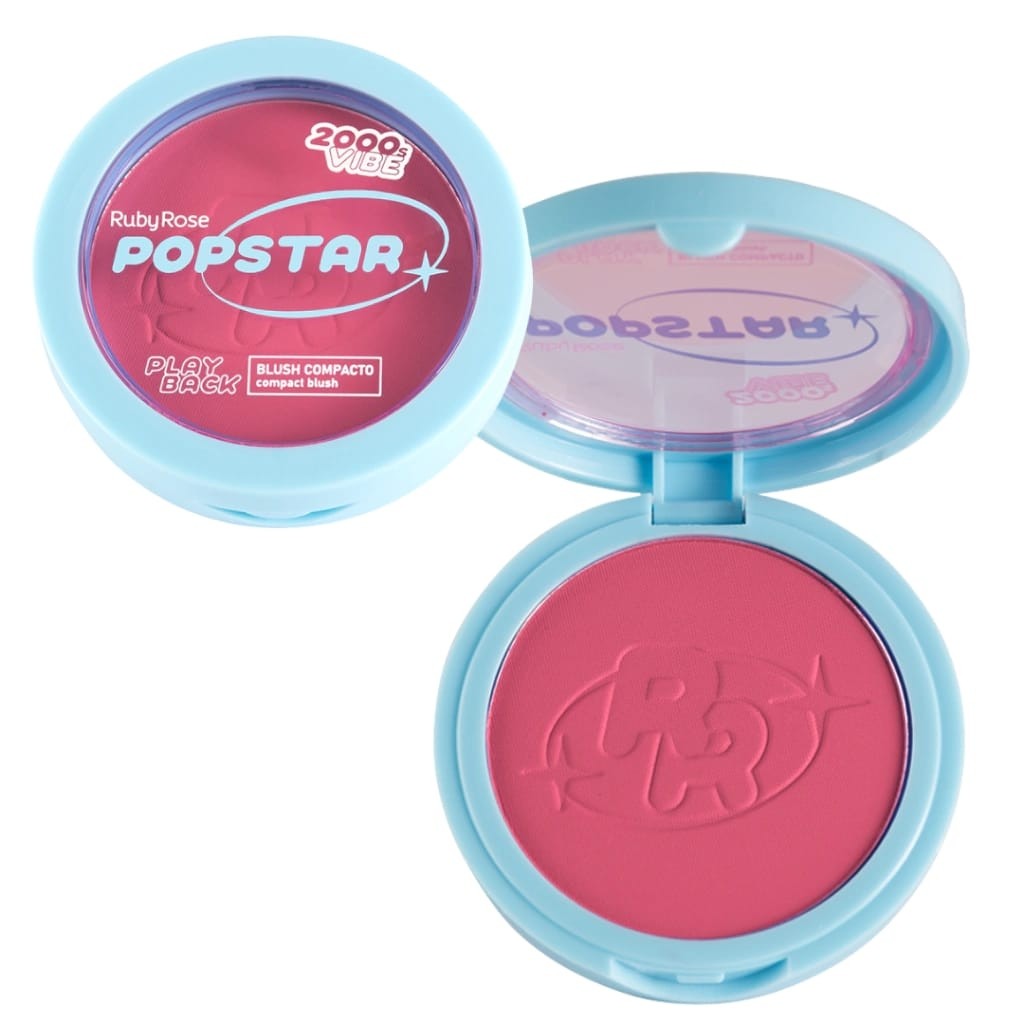 Blush Compacto Ruby Rose Popstar Play Back Girlfriend HBM084