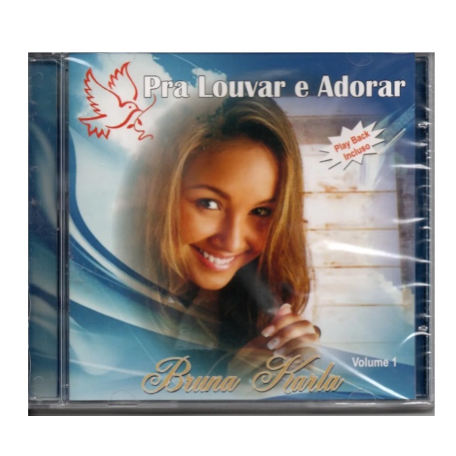 Cd Bruna Karla - Pra Louvar E Adorar Vol.1 Play Back Incluso