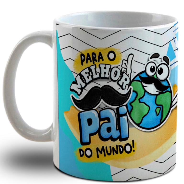 Caneca Para o Melhor Pai do Mundo- Você é o Cara, Eu te Amo Papai- Presente dia Dos Pais