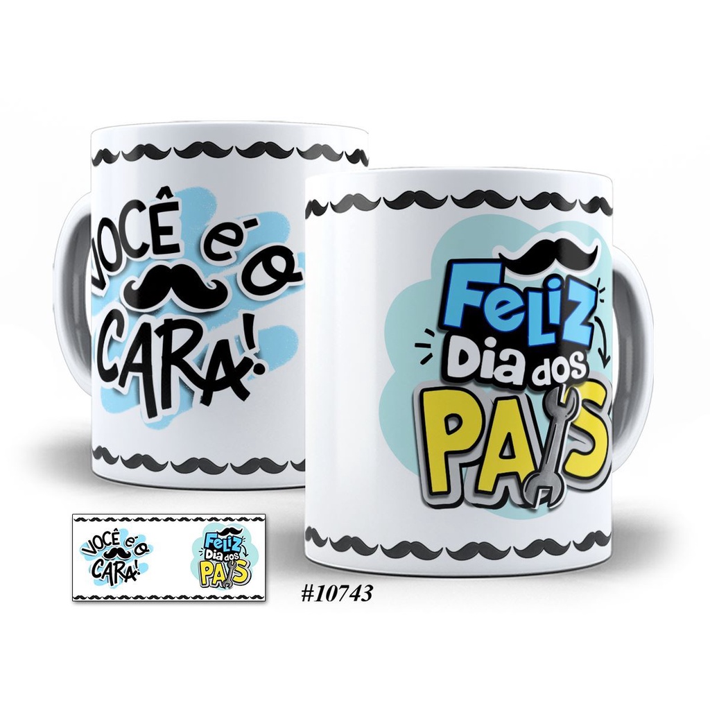 Caneca Dia dos Pais O Cara Pandoca Personalizada