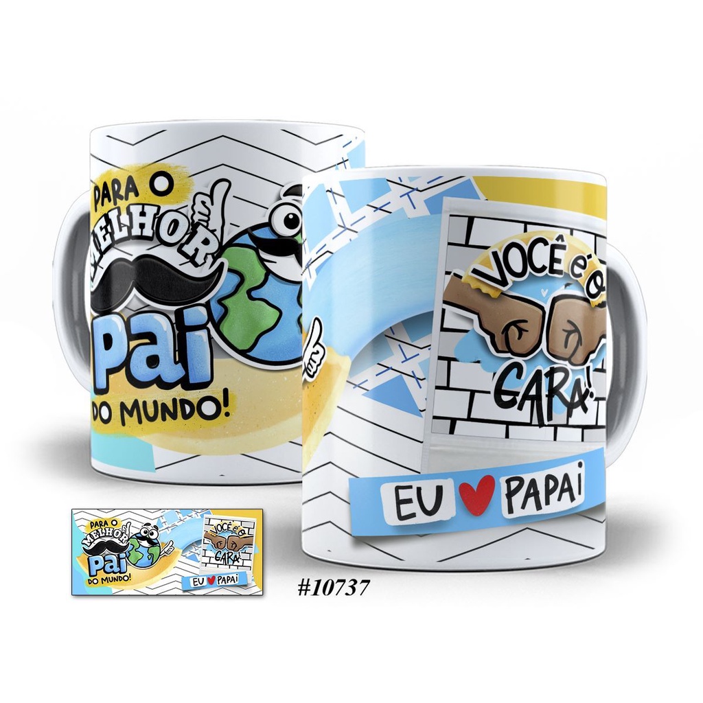Caneca Dia dos Pais O Cara Pandoca Personalizada