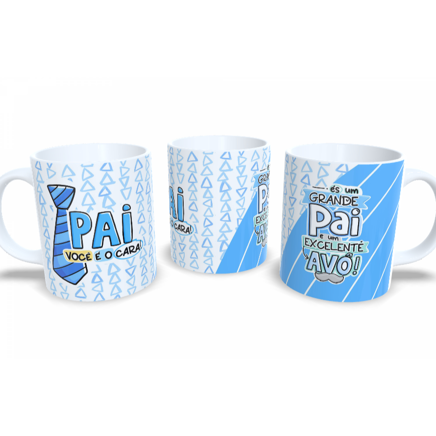 Caneca dia dos Pais - pai você é o cara 325ml ceramica