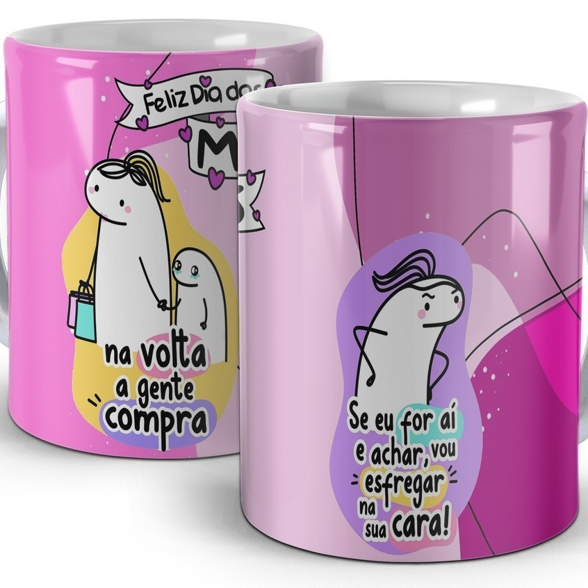 Caneca Dia das Mães - Vou esfregar na sua cara