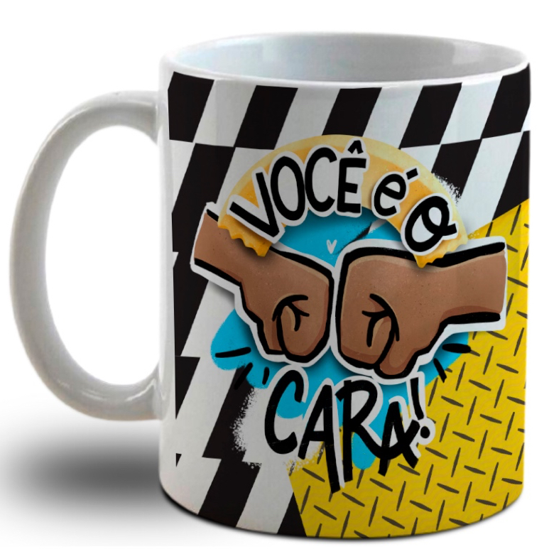 Caneca de dia dos Pais Personalizada- Paizão, Amigo, Parceiro, Herói, você é o Cara
