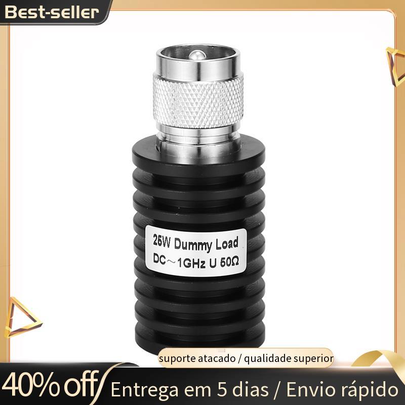 1 Peça Coaxial 25W Estilo U UHF PL259 M Conector Macho 50 Ohm DC-1GHz Plugue De Carga Manequim