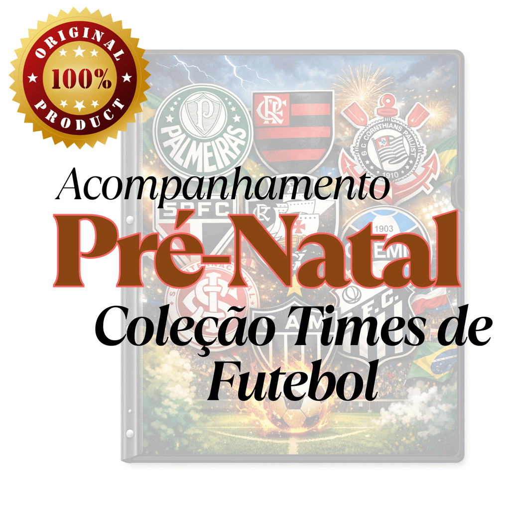 Pasta Documentos e Exames, Cartão Gestante TIME FUTEBOL