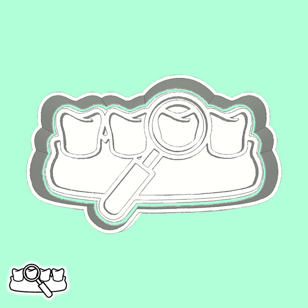 Cortador de Biscoito DENTISTA - EXAME DENTÁRIO
