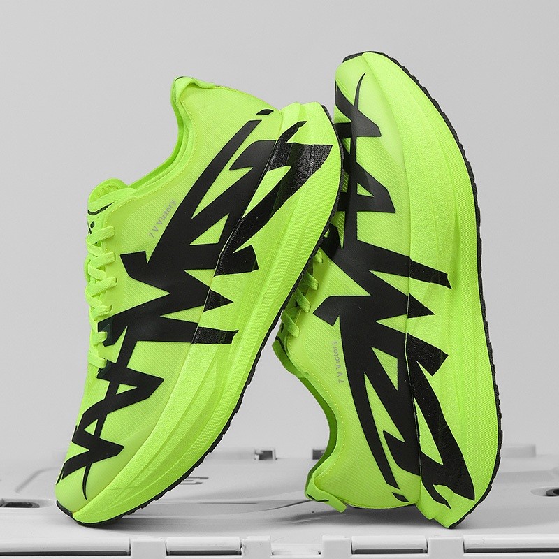 Maratona Full Palm Carbono Tênis Correndo Absorção De Choque Ultra-Leve Sapatos De Exame Corporal