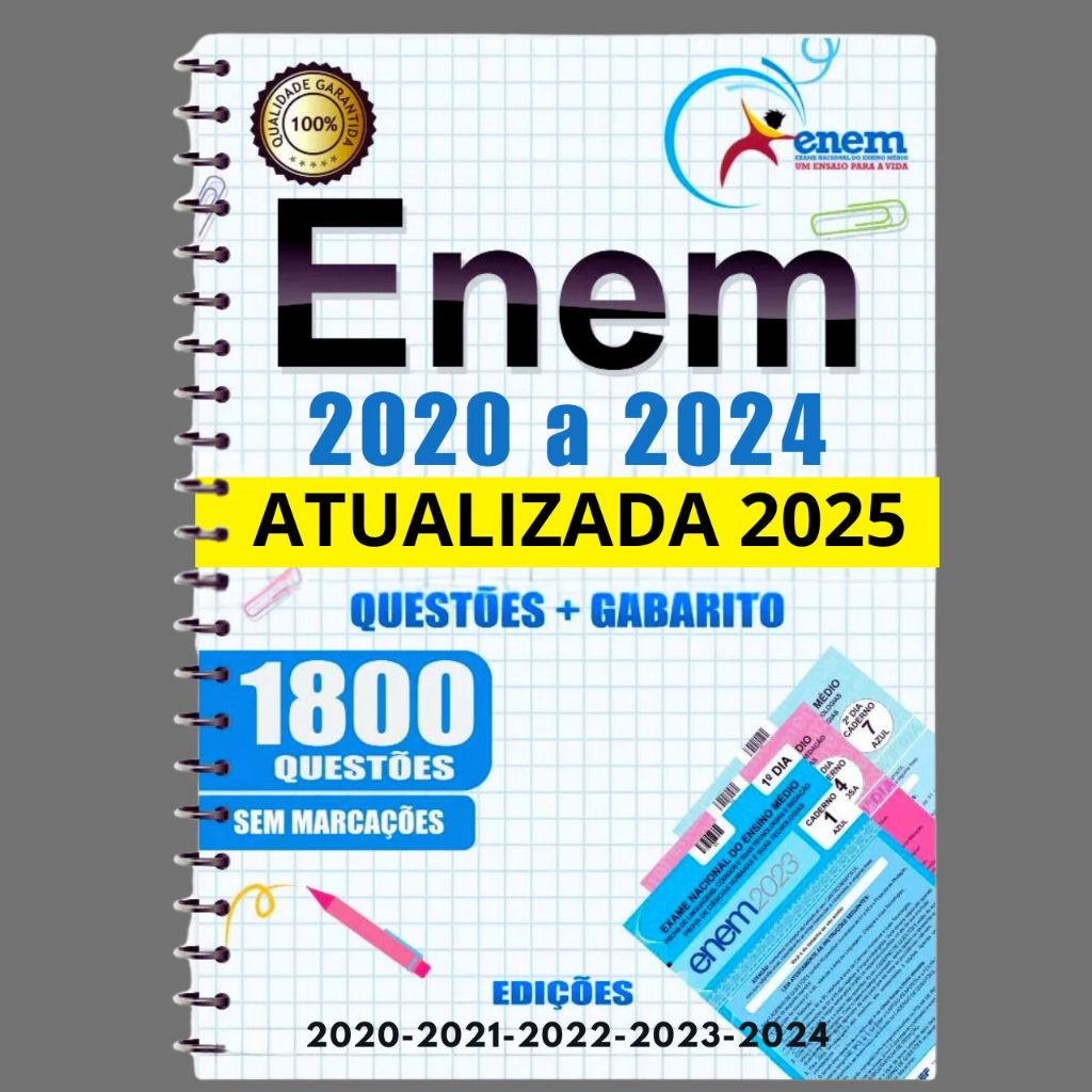 Apostila ENEM Atualizada - Todos os Exames 2020-2024