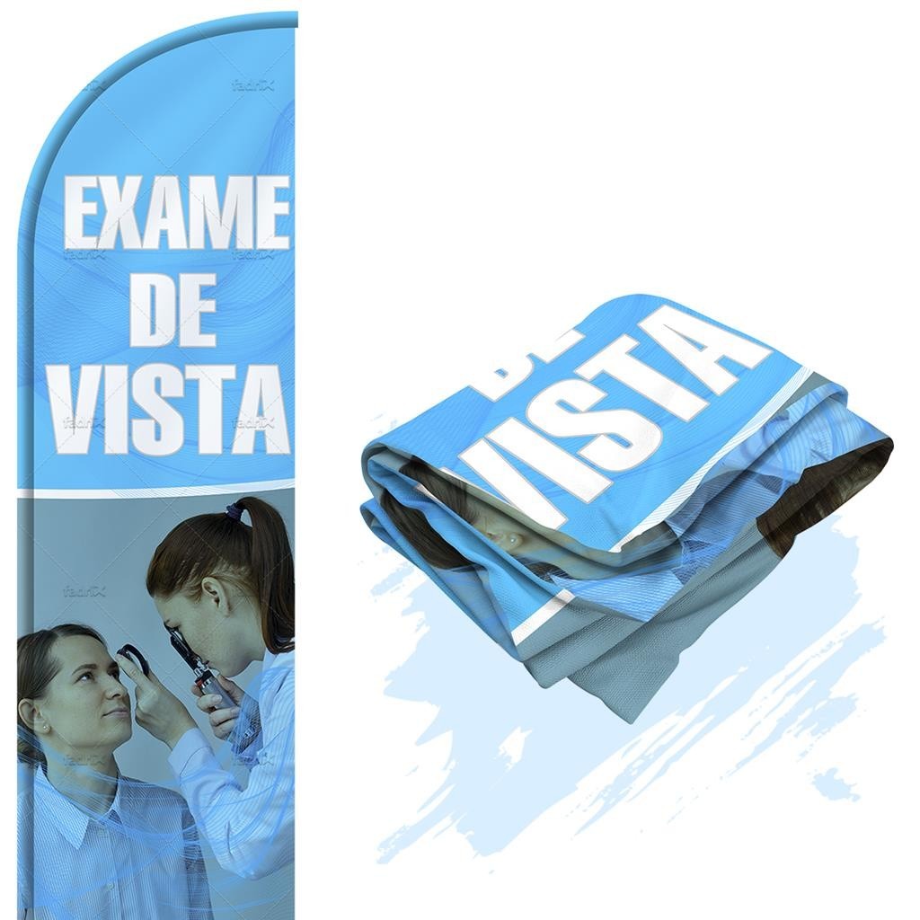Bandeira Para Wind Banner (so tecido) Exame de Vista