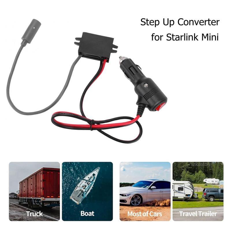 Mini Cabo Conversor de Energia Boost: 12V/24V para 30V 3.5A com Adaptador de Entrada DC 9V-28V