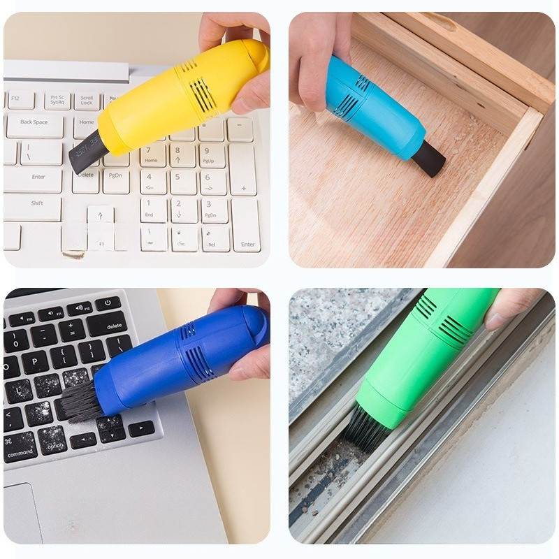 Limpador De Teclado Mini USB Aspirador De Pó Portátil Escova De Limpeza Para Computador PC Mesa Remoção Poeira