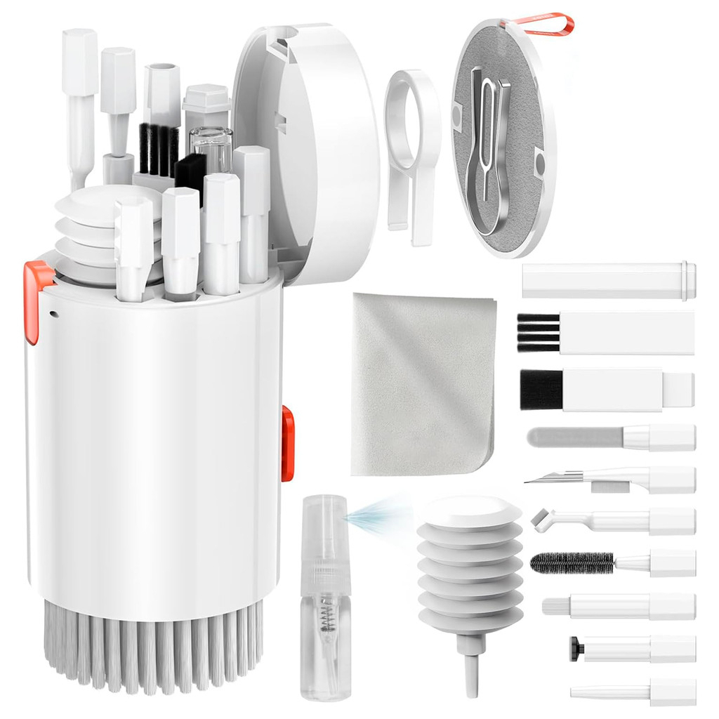 Kit De Limpeza 20 Em 1 De Tela Limpador De Teclado Com Escova Laptop Airpod Para Câmera Monitor De Computador De Mesa