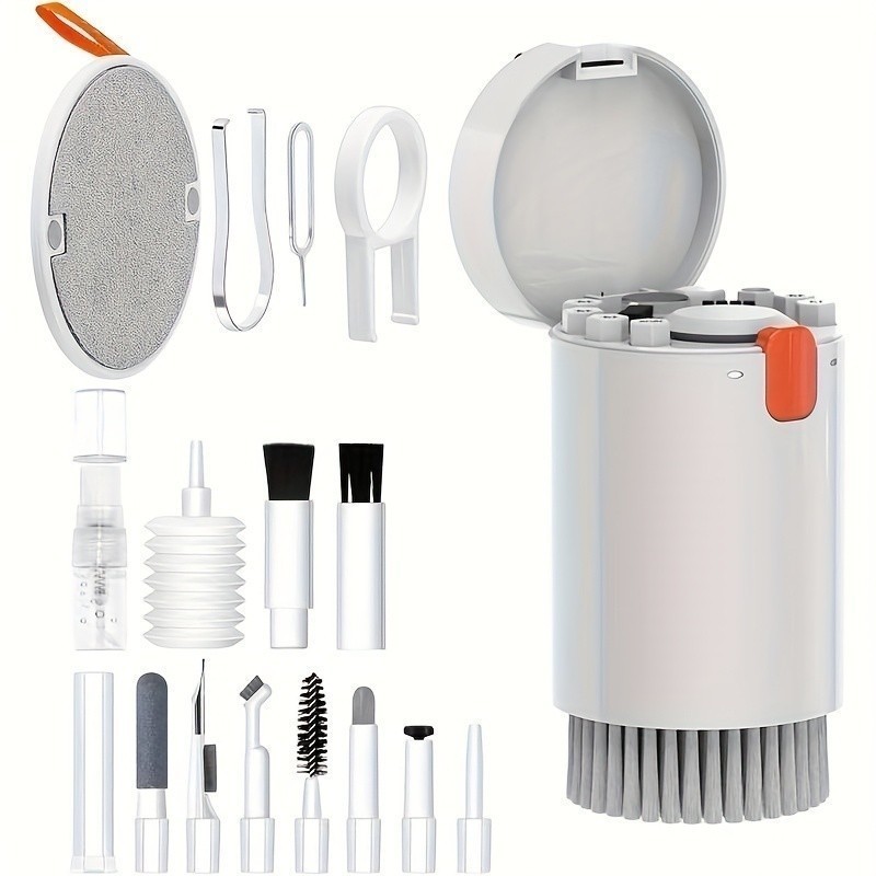 Kit De Limpeza 20 Em 1 De Tela Limpador De Teclado Com Escova Laptop Airpod Para Câmera Monitor De Computador De Mesa