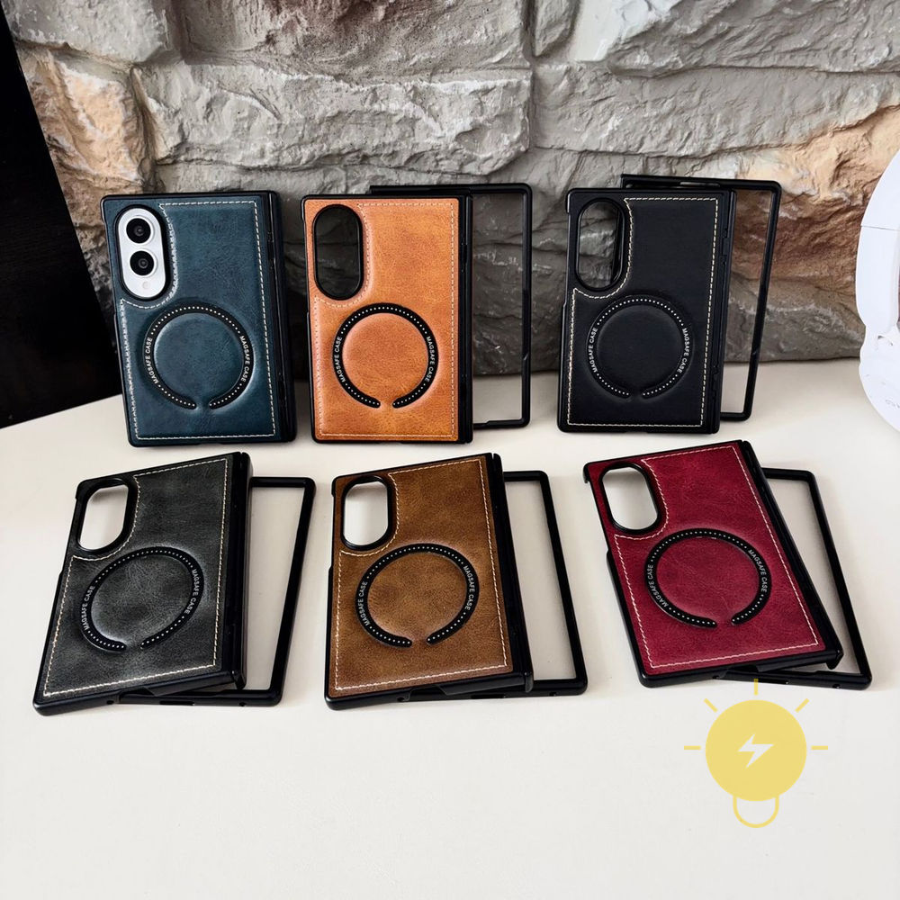 Capa Capinha Case For SAMSUNG Galaxy Z Fold 8 Ultra Z Fold 8 7 6 5 4 3 PC Magnetic TPU Horse
