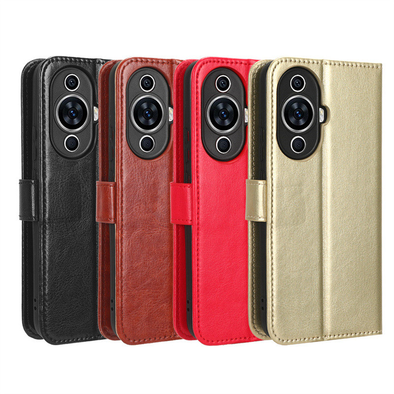 Adequado para Huawei Nova11 Pro caso de telefone nova 11 Ultra caso de couro Flip capa 11SE Crazy Horse padrão cartão i