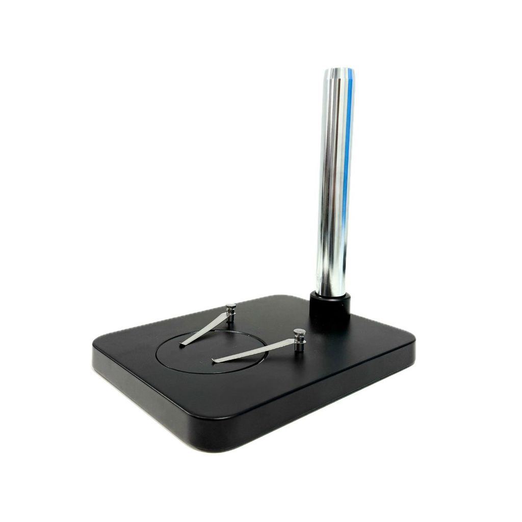 Base Microscópio simples sem marca Preta Haste e Adaptador