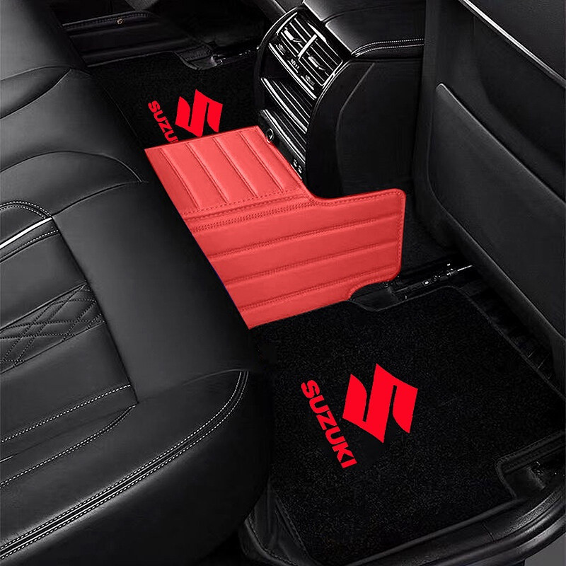 4 Peças de Tapetes de Carpete de Flanela Antiderrapantes e Sem Odor para Carros Suzuki SX-4 Wagon, Vitara, Presso, Ertig