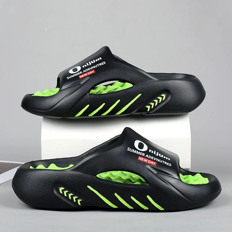 2026 Novos Chinelos Masculinos De Massagem Slides Sandálias Internas E Externas Sapatos Casuais De Praia