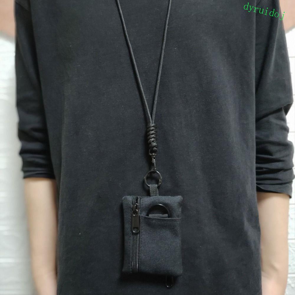 DYRUIDOJ1 Mini Carteira De Tecido Oxford , Bolsa De Moedas Quadrada De Nylon Pendurada No Pescoço , Porta-Cartões Pequen