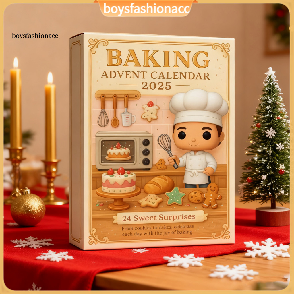 Christmas Baking Advent Calendar 24-day Countdown Seasonal Decor for Home Car – Festive Holiday Anticipation Perfect G