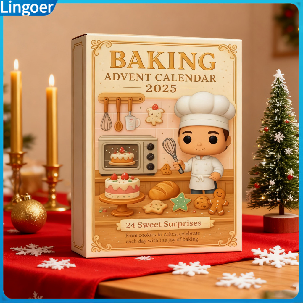 Christmas Baking Advent Calendar 24-day Countdown Seasonal Decor for Home Car – Festive Holiday Anticipation Perfect G