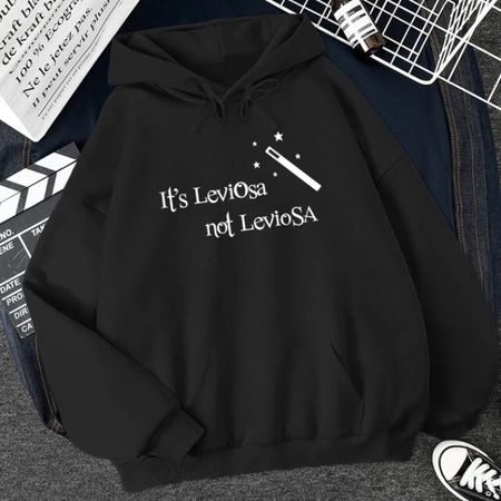 Blusa Moletom Canguru Unissex Its Leviosa Not