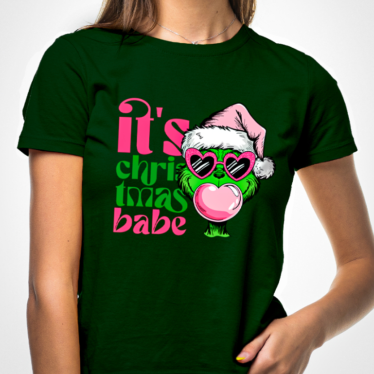 Camiseta GRINCH IT'S CHRISTMAS Streetwear 100% Algodão Masculina e Feminina Unissex Camisa Premium