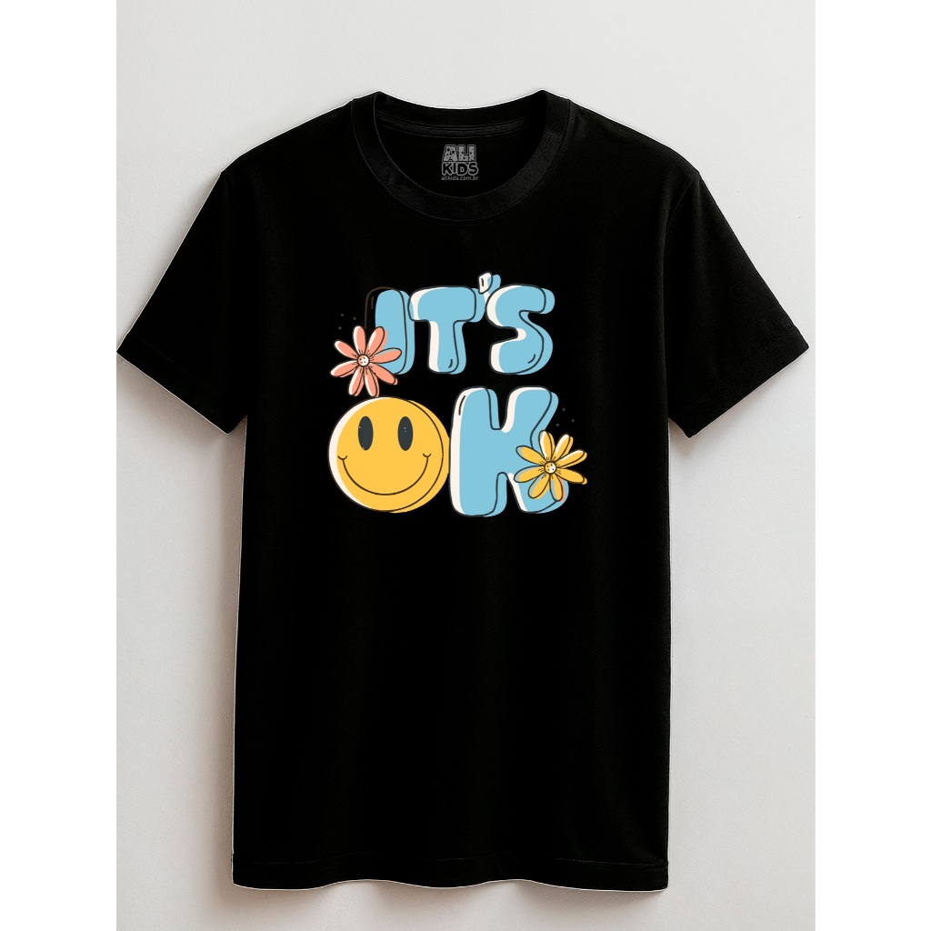Camisa Verão Juvenil e Infantil 2 ao 16 anos Its Ok 100% Algodão