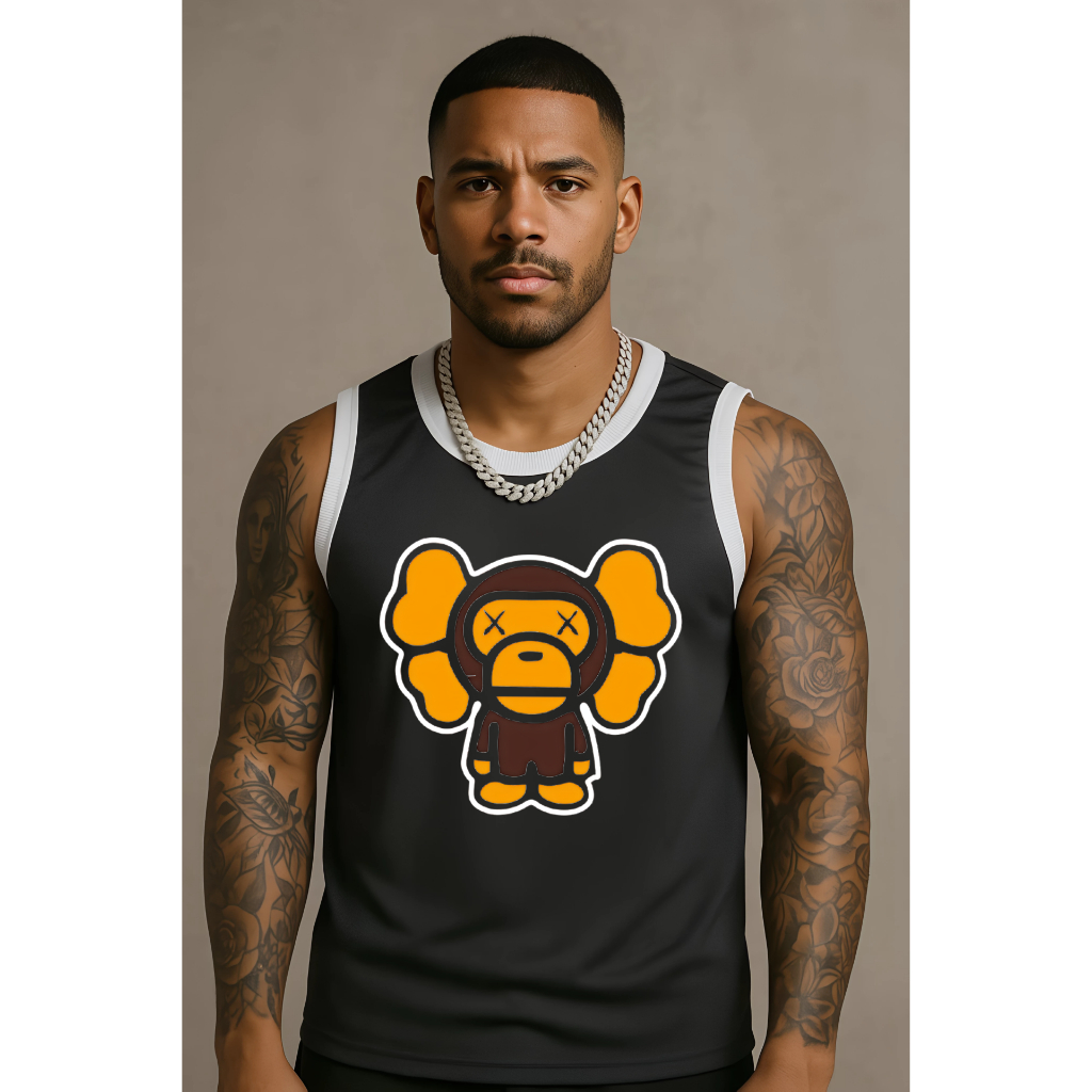 Camiseta Regata Chris Brown Run it leve confortavel