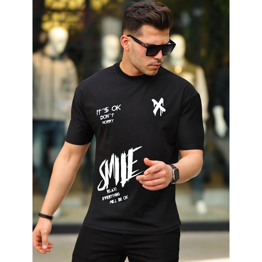 Camisa Streetwear Manfinity It's Ok Camiseta Masculina 100% Algodão 30.1