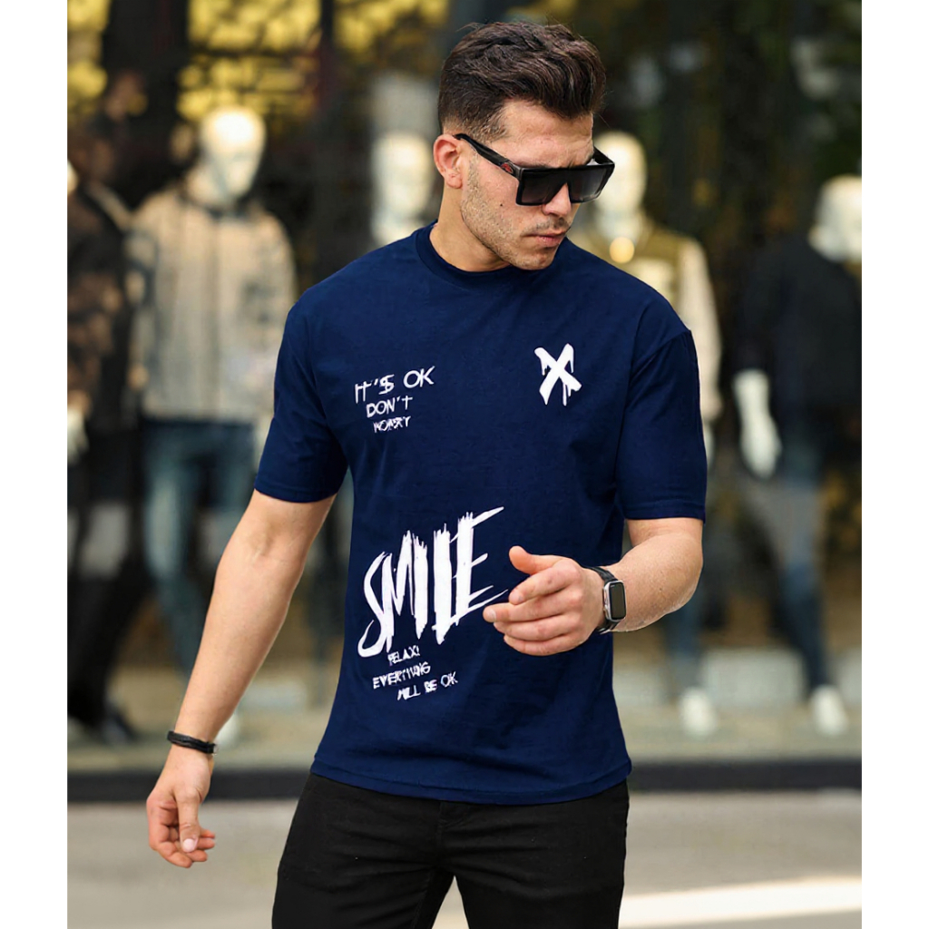 Camiseta Masculina It's Ok  Manfinity Camisa Street 100% Algodão Plus Size