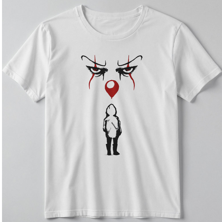 Camiseta IT A Coisa Pennywise Terror 100% Algodão Unissex Plus Size Blusa T-Shirt