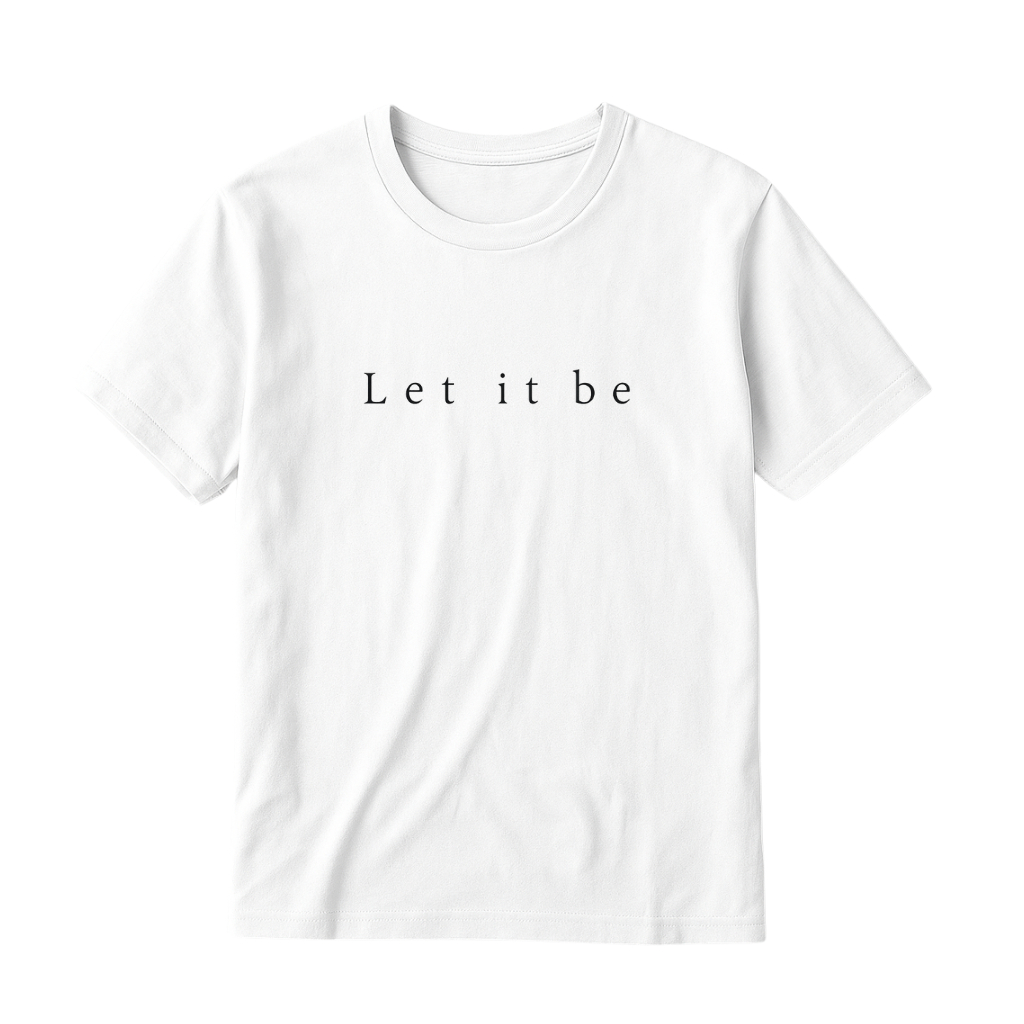 Camiseta Basica Estampada Camisa 100% Algodão Unissex Let It Be