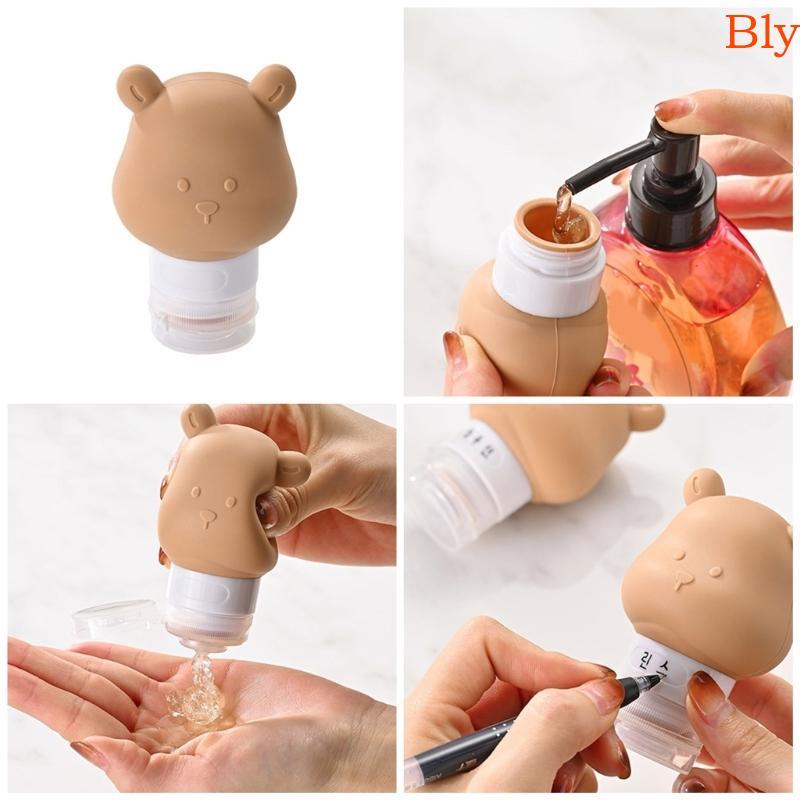 Garrafa Viagem Silicone Bly Recipiente Produtos Higiene Pessoal Recarregável Tubo Cosmético