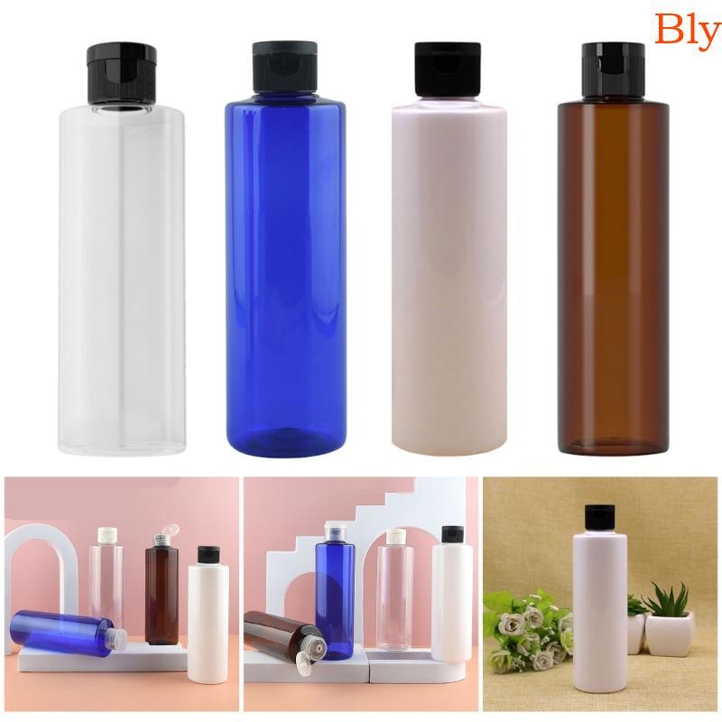 Bly 4pcs Portátil 250ml Garrafas Plásticas Recarregáveis Recipientes Cosméticos Para Shampoo Condicionador Removedor De
