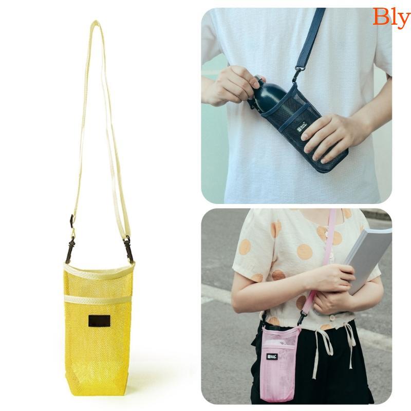 Suporte Para Garrafa Bly Travel Alça Ombro Ajustável E Sacos Garrafas Malha